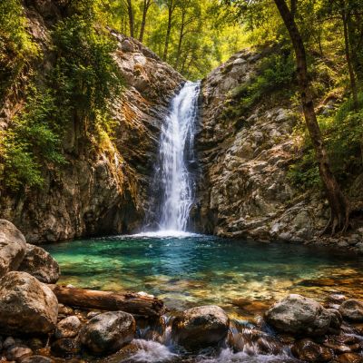 Hidden Waterfall Escape A Natural Gem of Cyprus TE